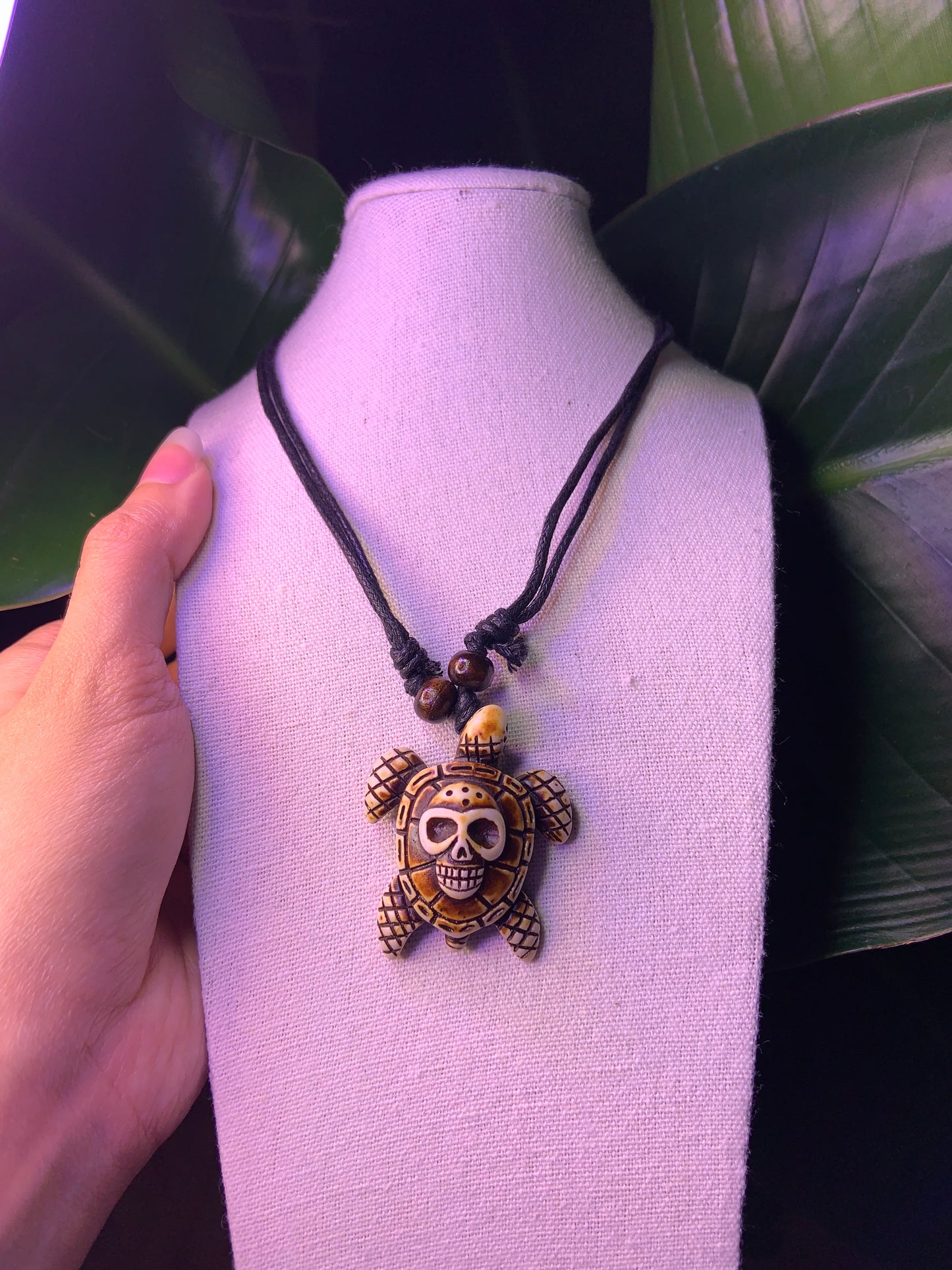 Carved Turtle Necklace