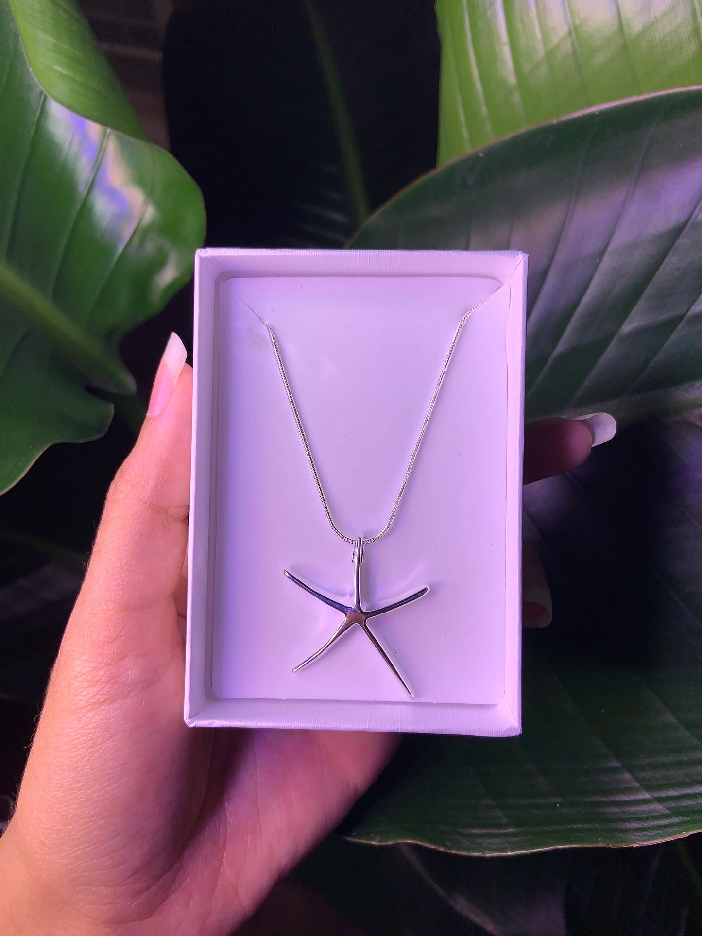 Dainty Silver Starfish