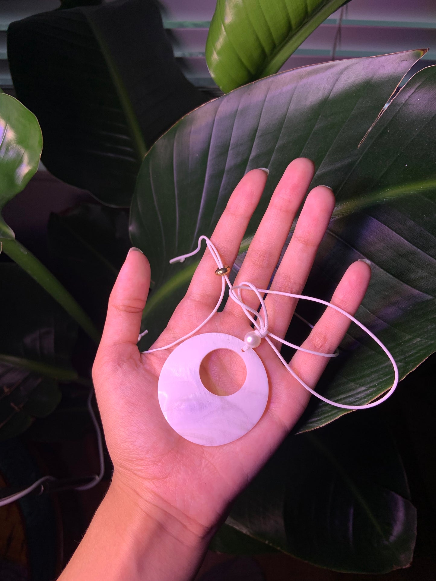 White Seashell Mermaid Pendant