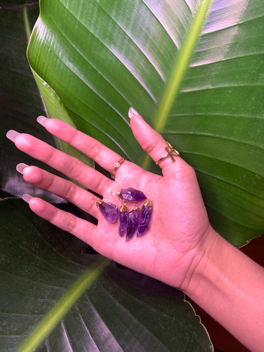 Wire Wrapped Amethyst Crystal