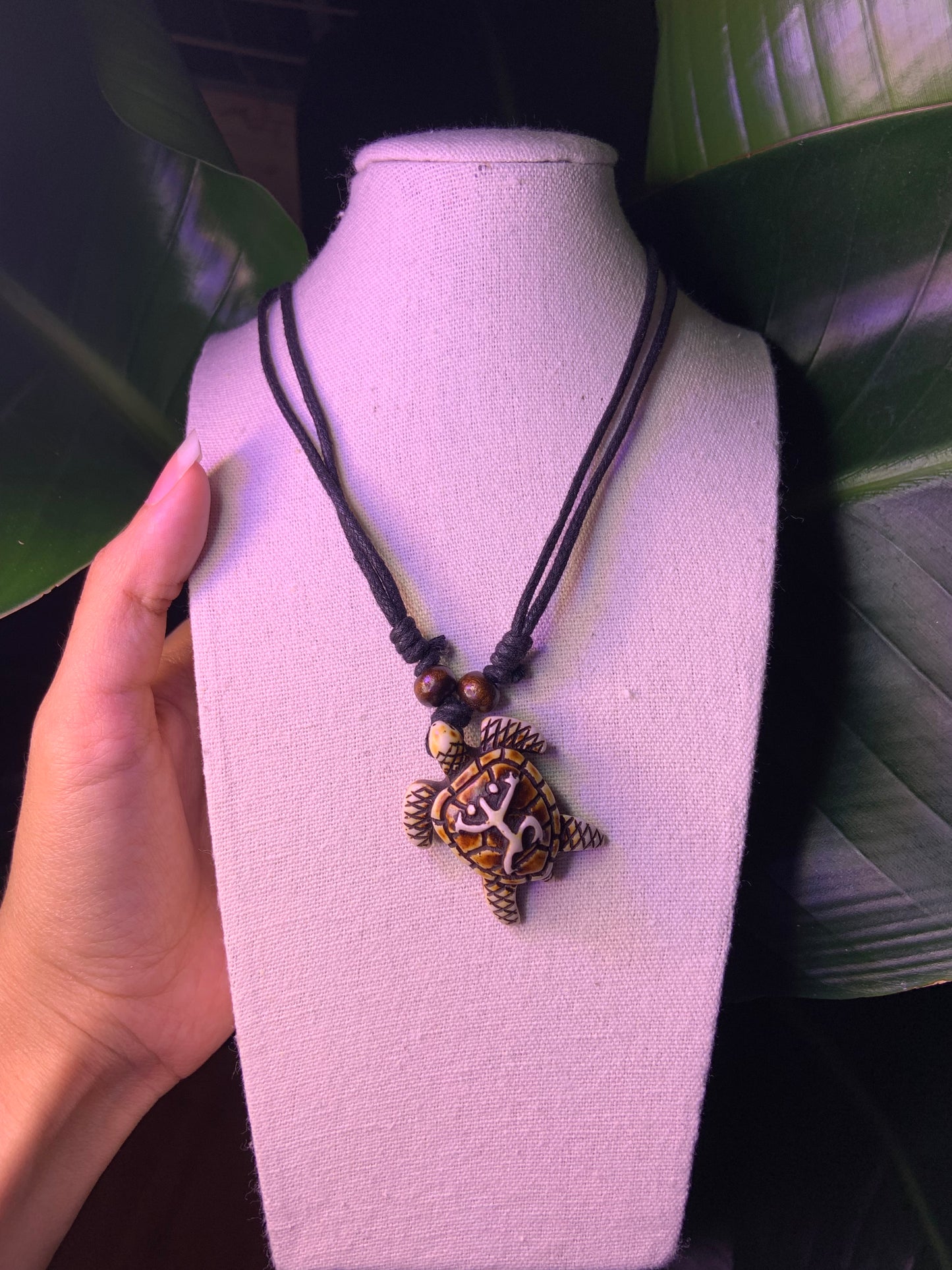 Carved Turtle Necklace