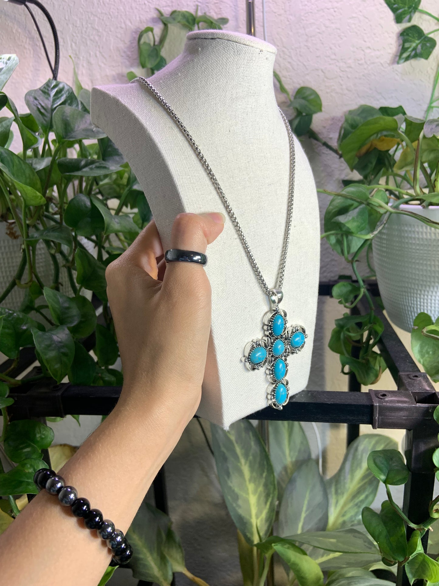 Turquoise cross