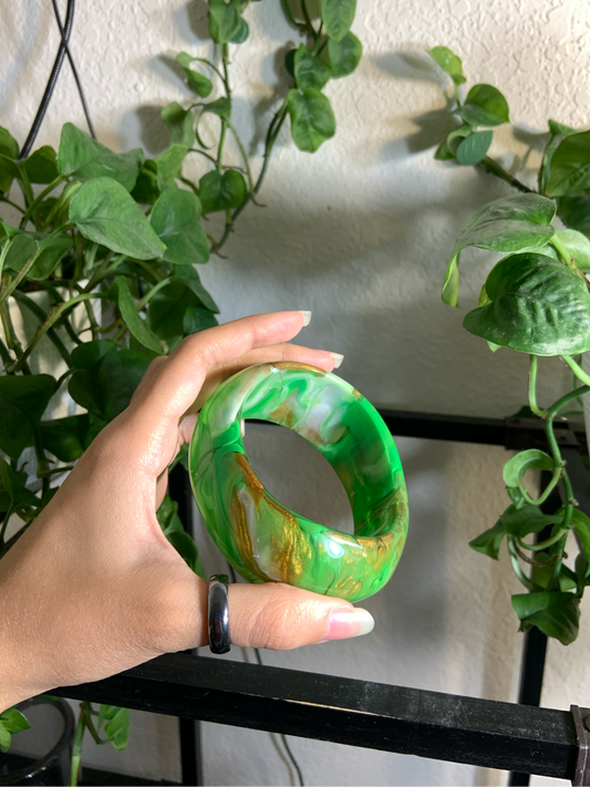 Marbleized nature bangle