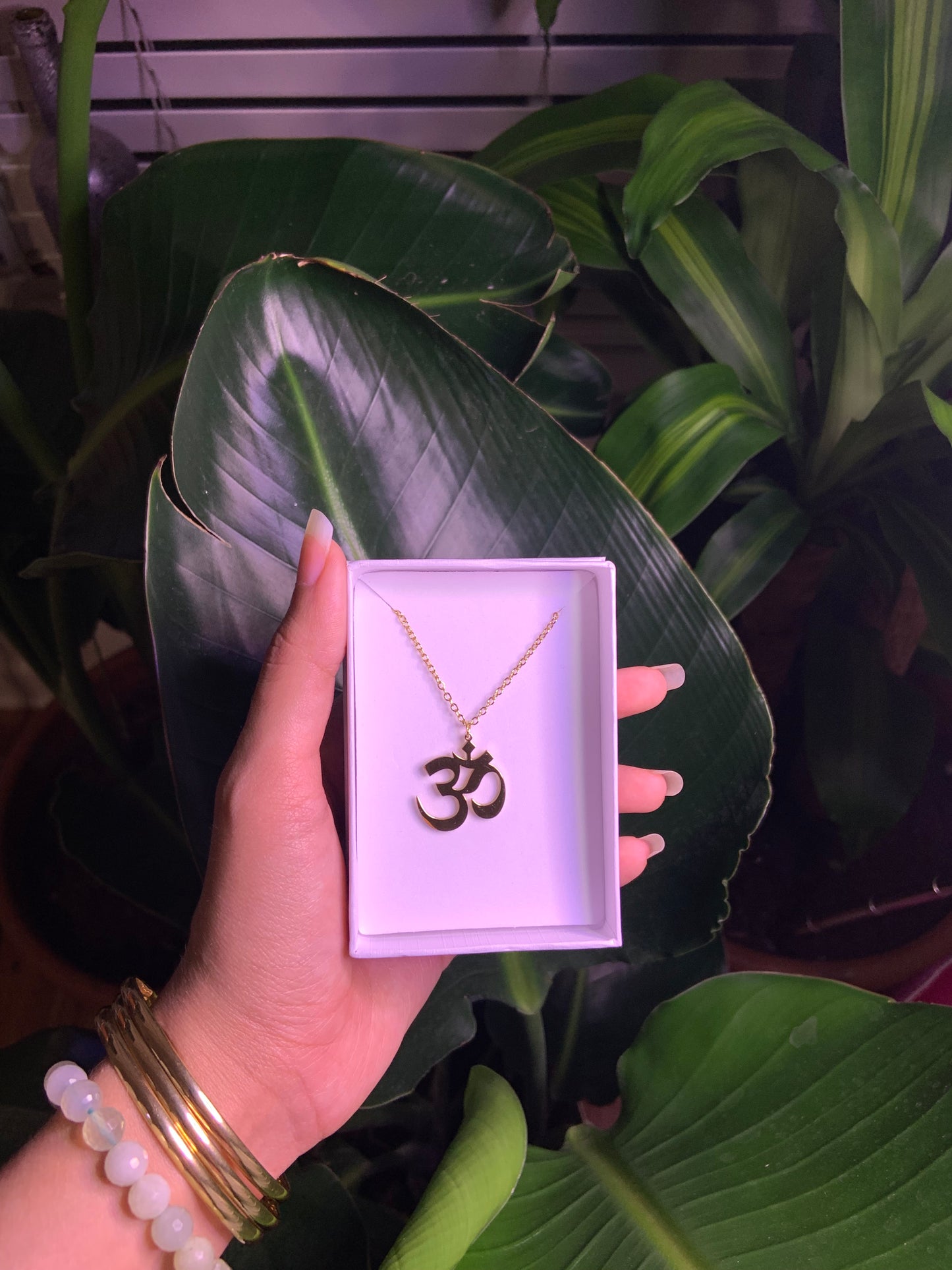 OM Stainless steel necklace