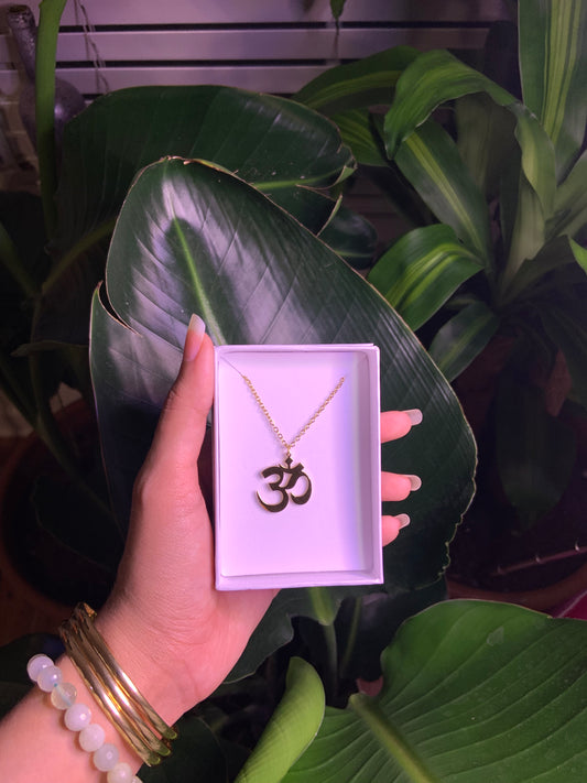 OM Stainless steel necklace