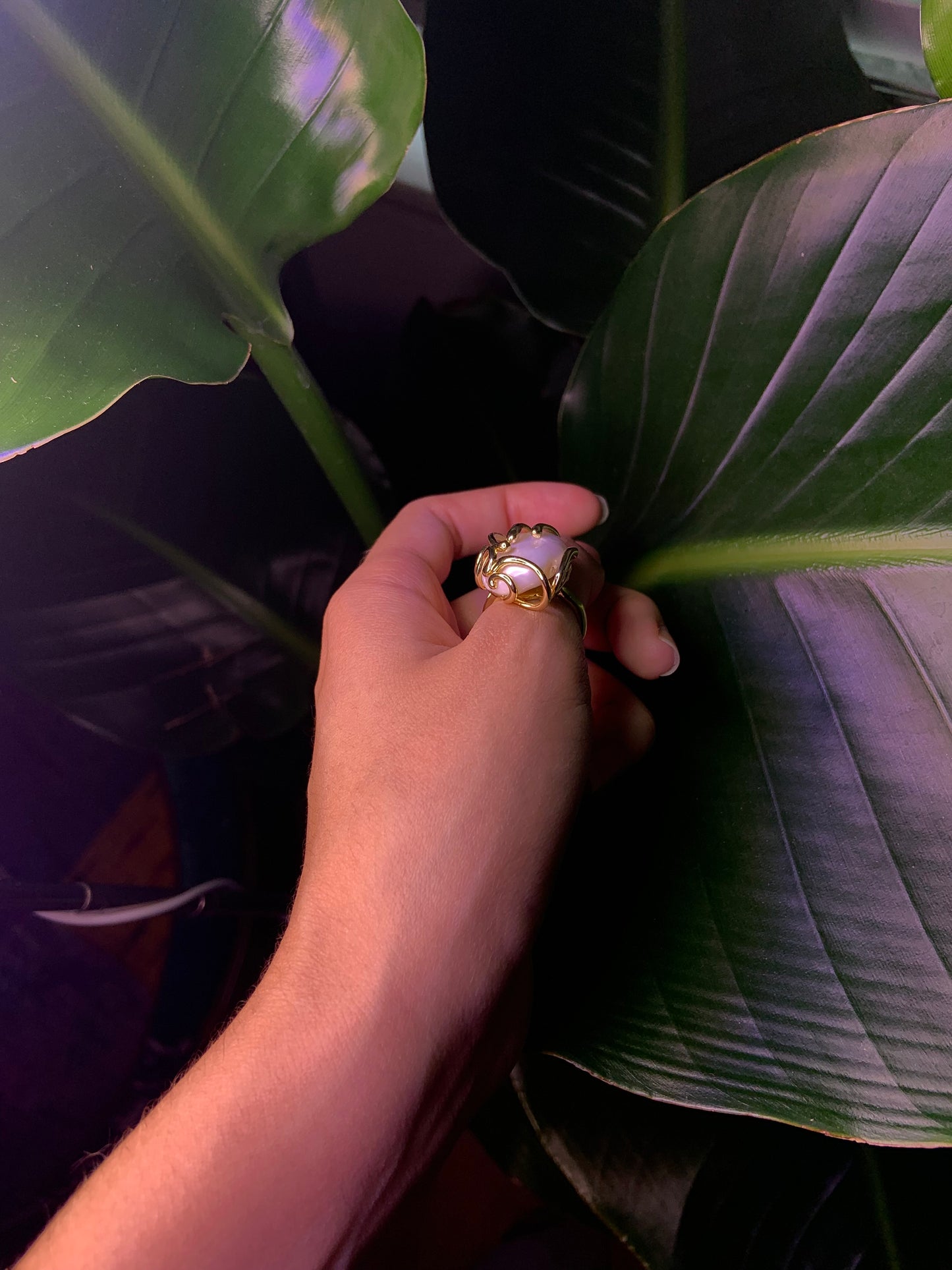 Large Pearl Ring