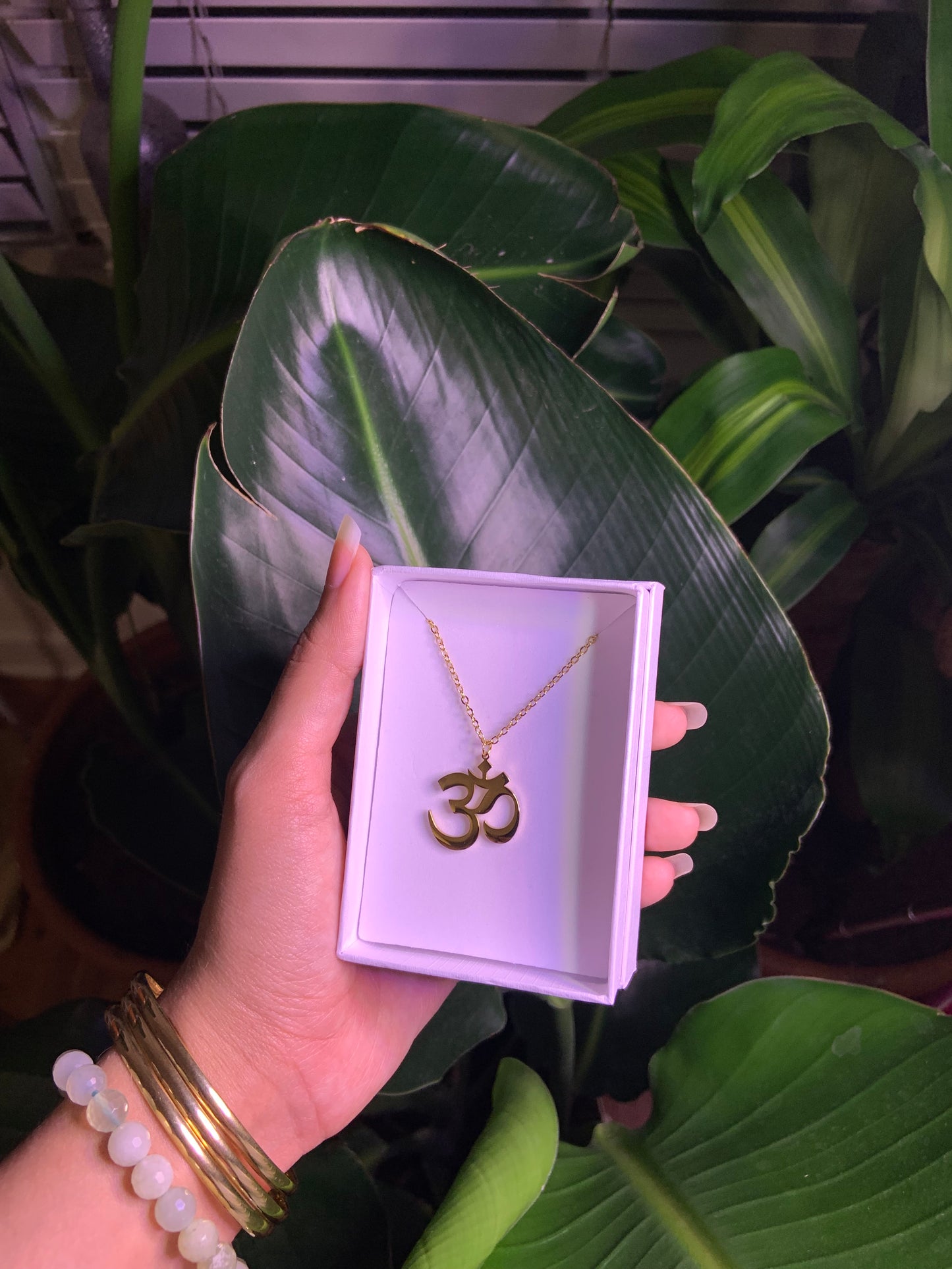 OM Stainless steel necklace