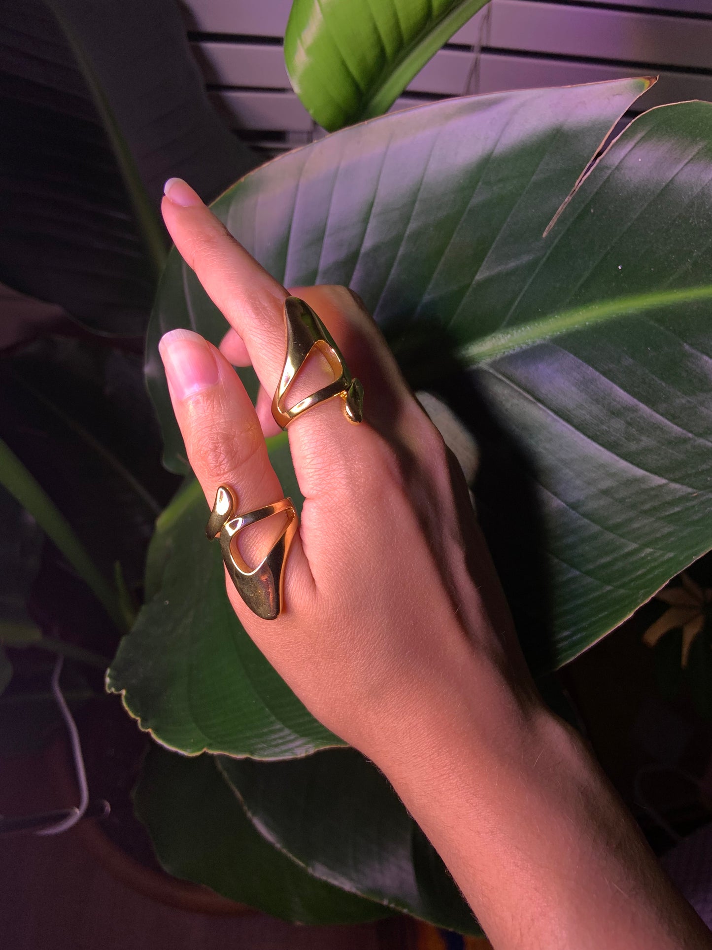 Uniquely Shaped Gold Ring