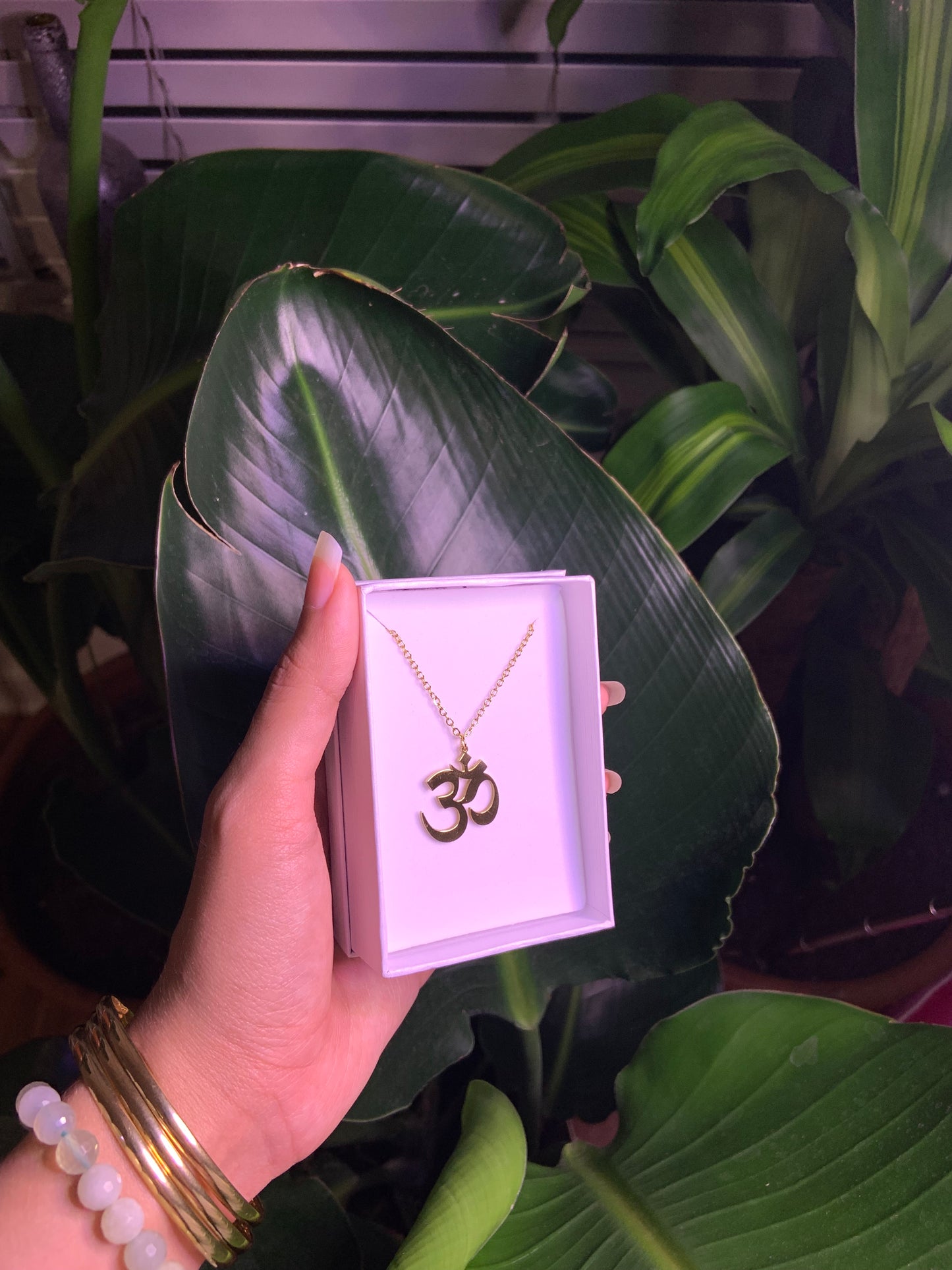 OM Stainless steel necklace