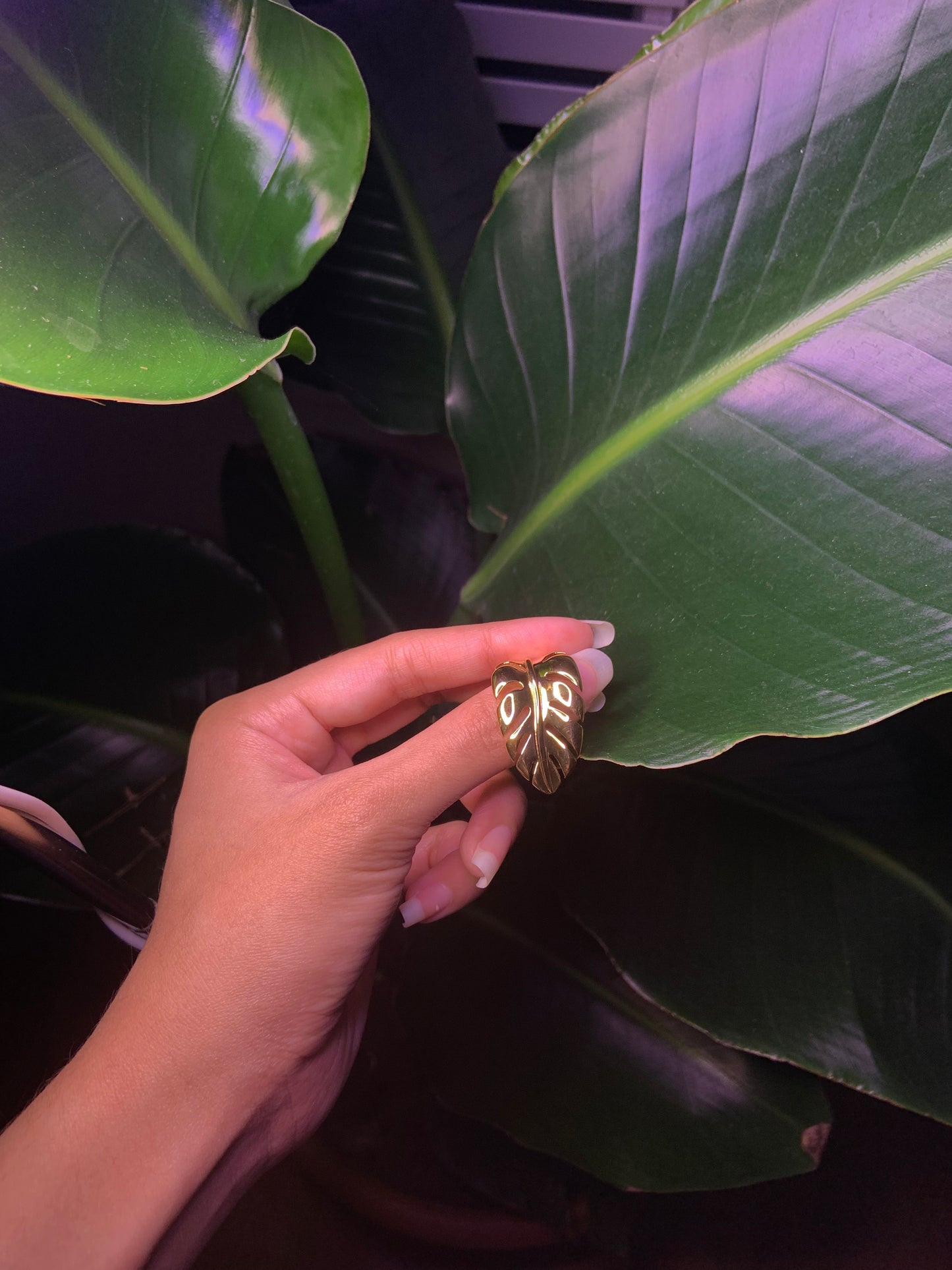 Golden Leaf Ring