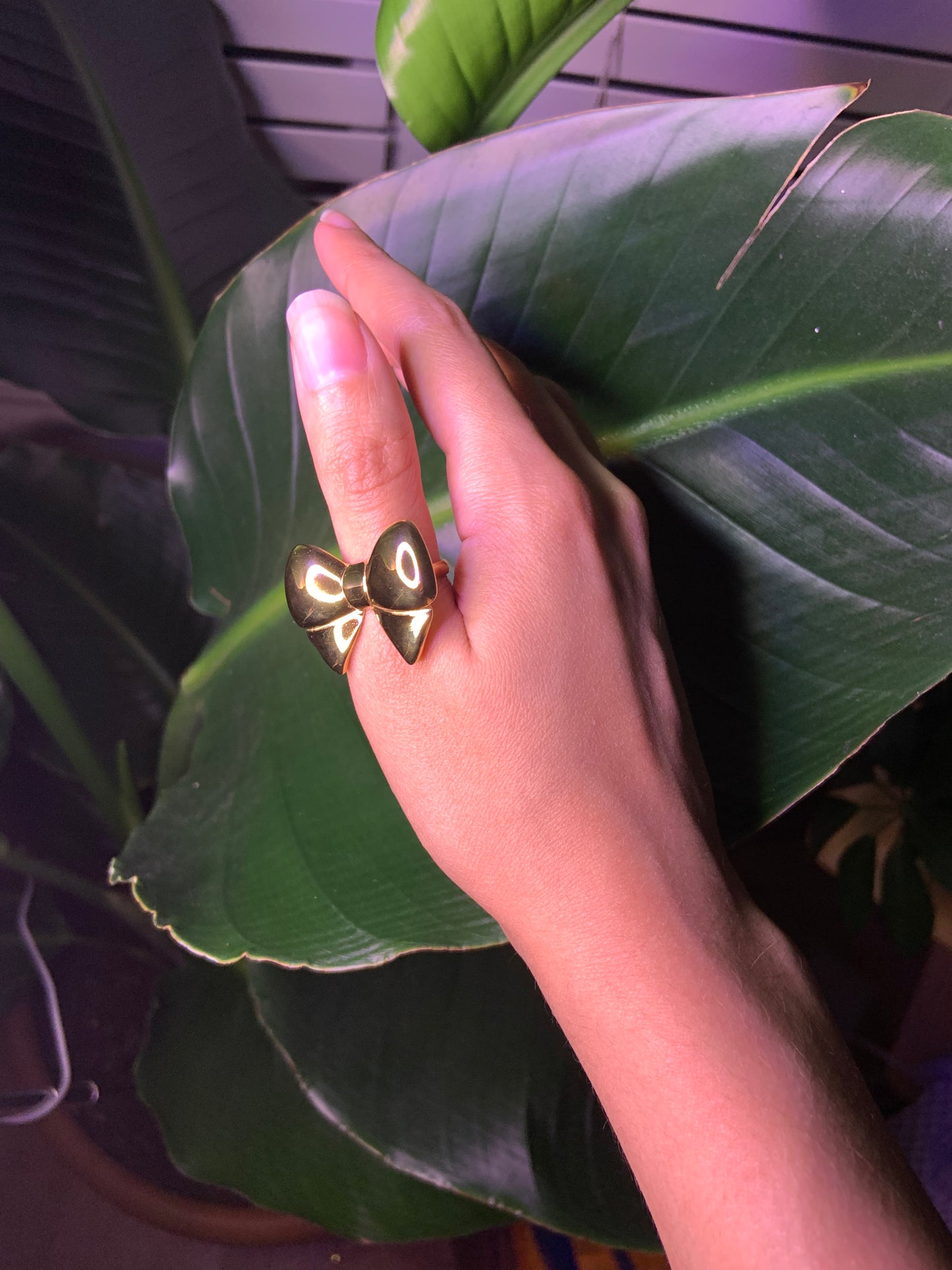 Gold Statement Bow Ring