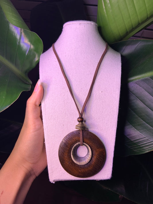 Bronze Wooden Pendant