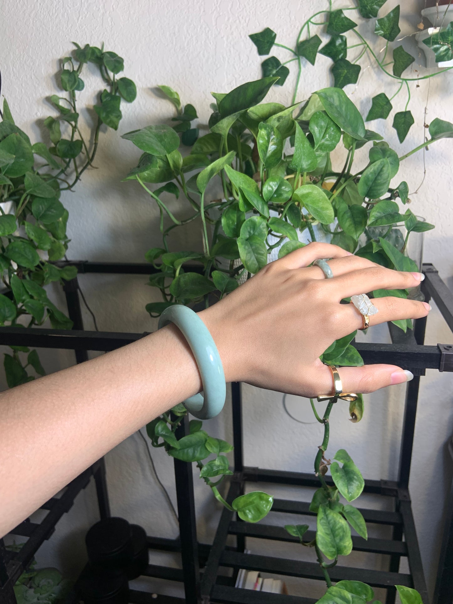 Natural jade bangle