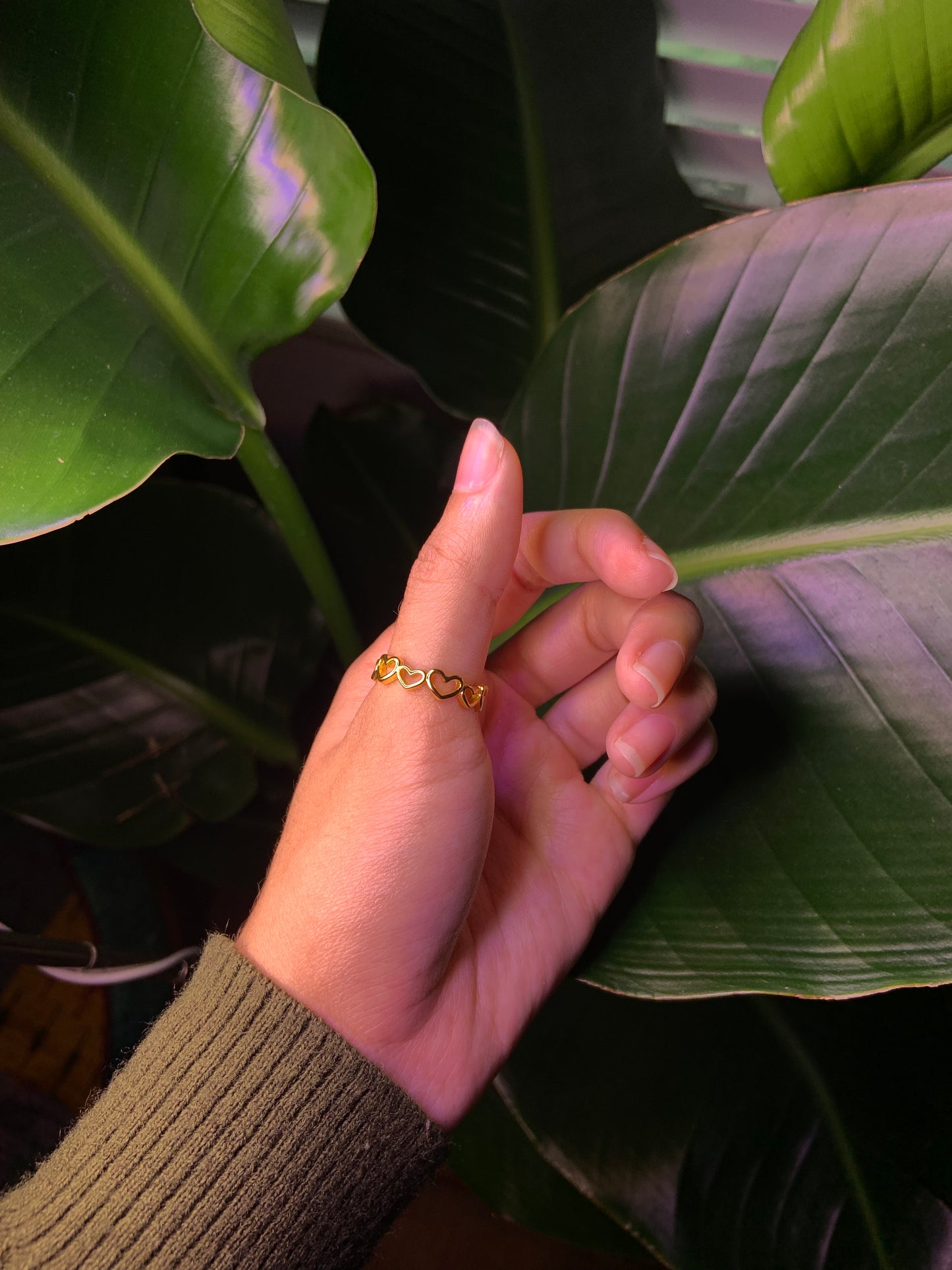 Stainless Steel Heart Ring