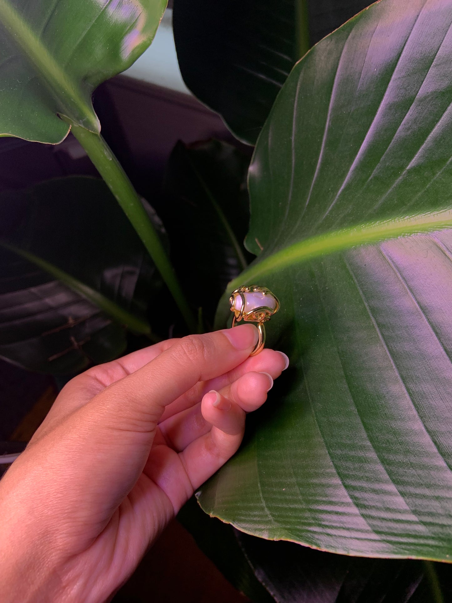 Large Pearl Ring