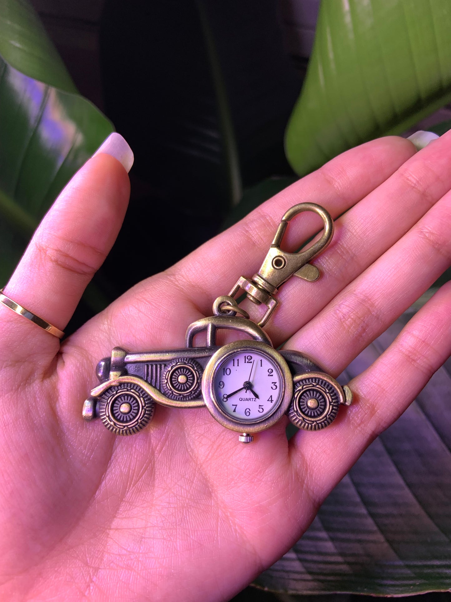 Vintage Car Watch/Clock Keychain